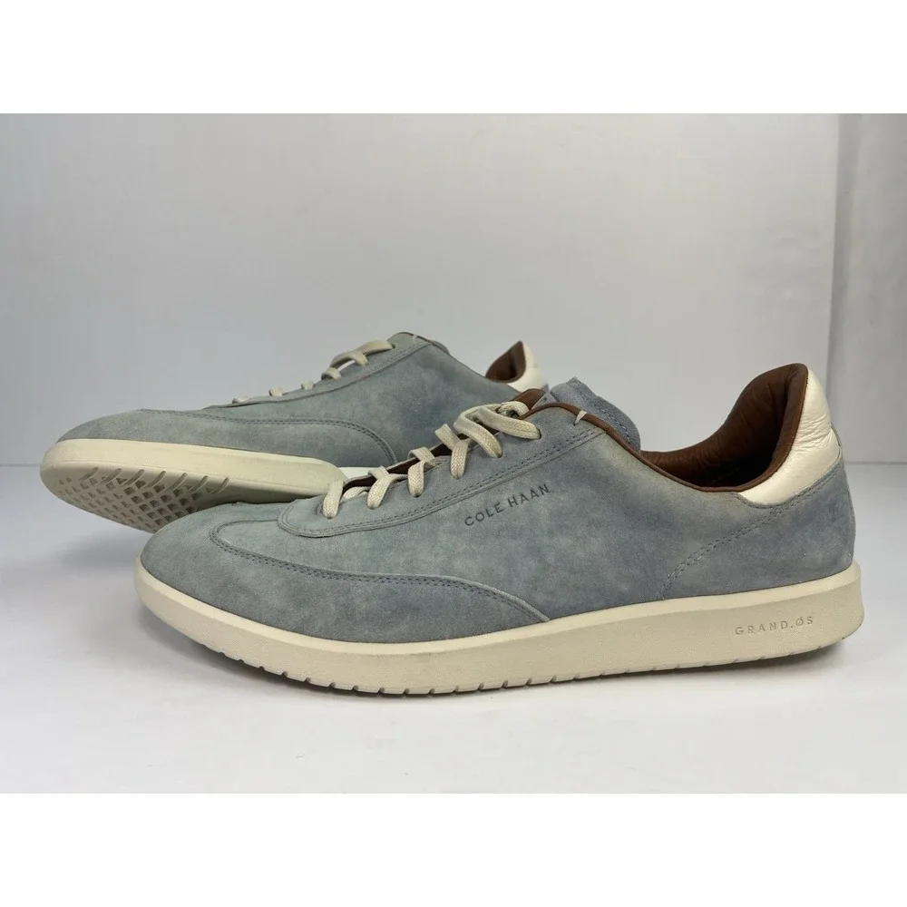 Cole Haan Grand Pro OS Men's 11.5 M LightBlue Turf Shoes Leather Suede C29454